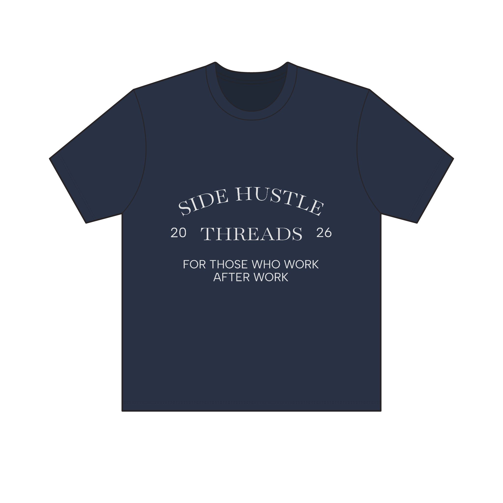 Side Hustle Threads Classic Crew Tee - Dark - Image 17