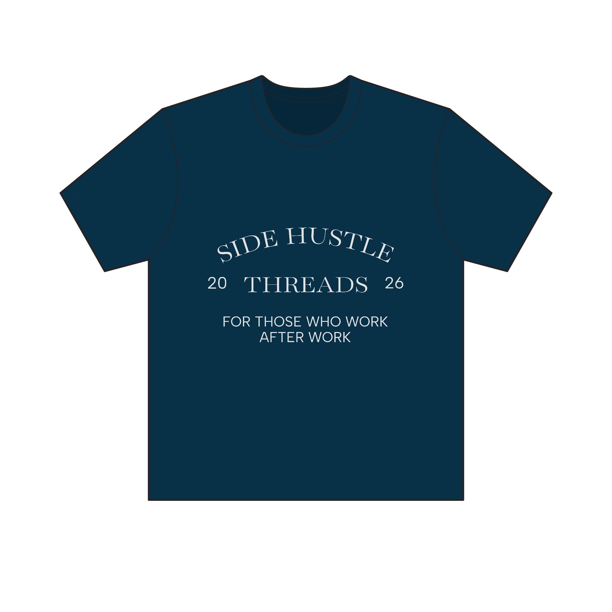 Side Hustle Threads Classic Crew Tee - Dark - Image 19