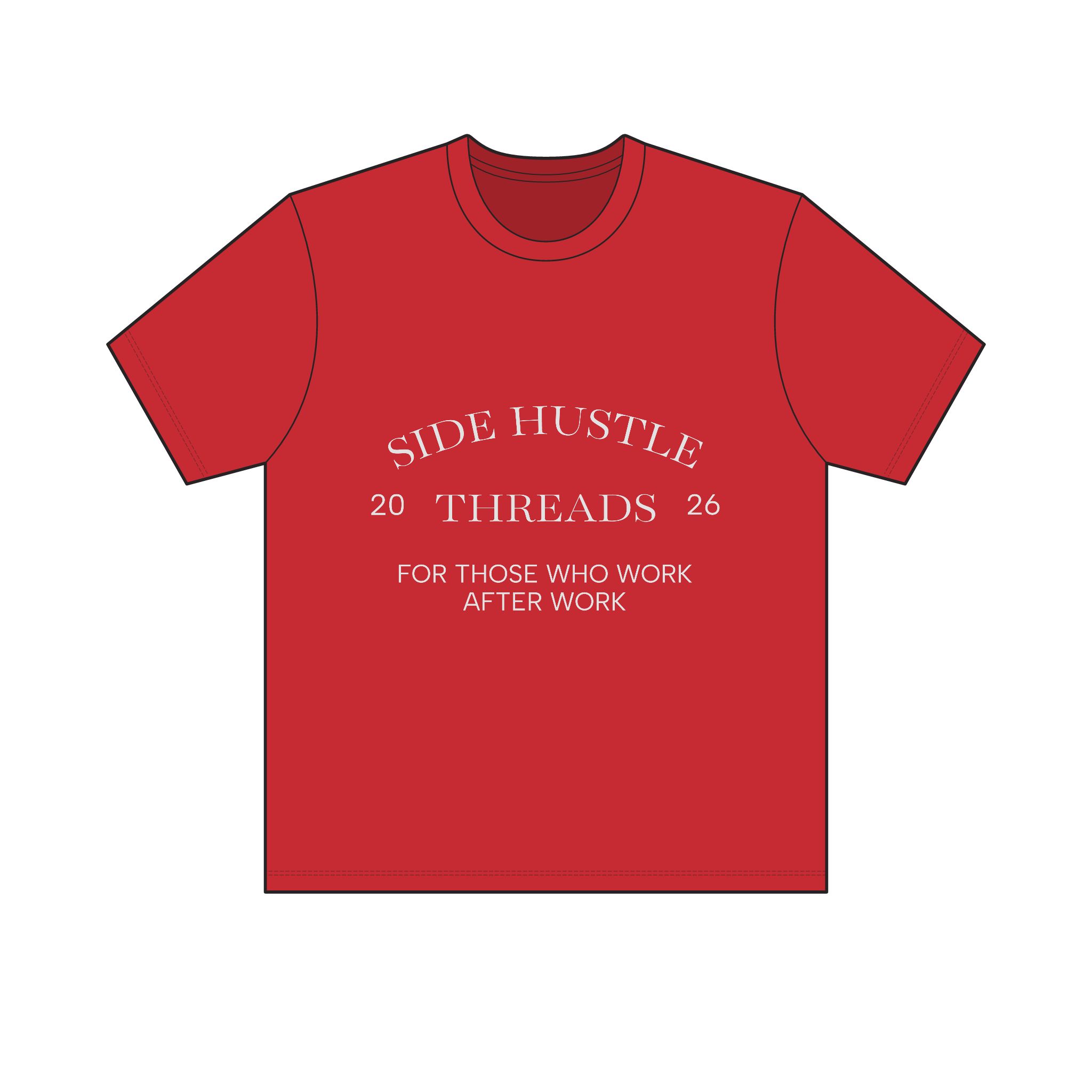Side Hustle Threads Classic Crew Tee - Dark - Image 21