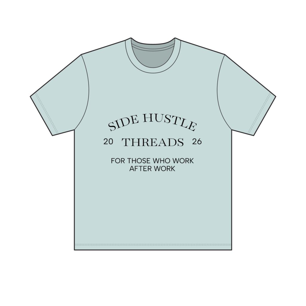 Side Hustle Threads Classic Crew Tee - Light