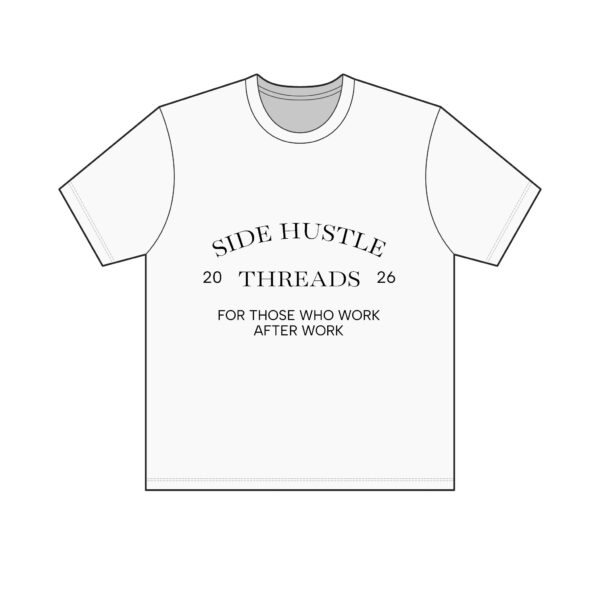 Side Hustle Threads Classic Crew Tee - Light - Image 5
