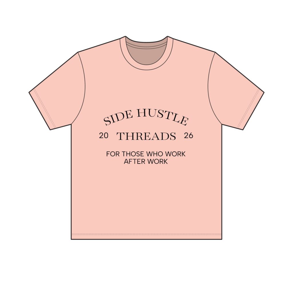 Side Hustle Threads Classic Crew Tee - Light