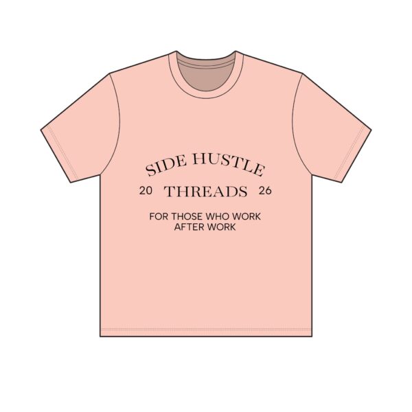 Side Hustle Threads Classic Crew Tee - Light - Image 7