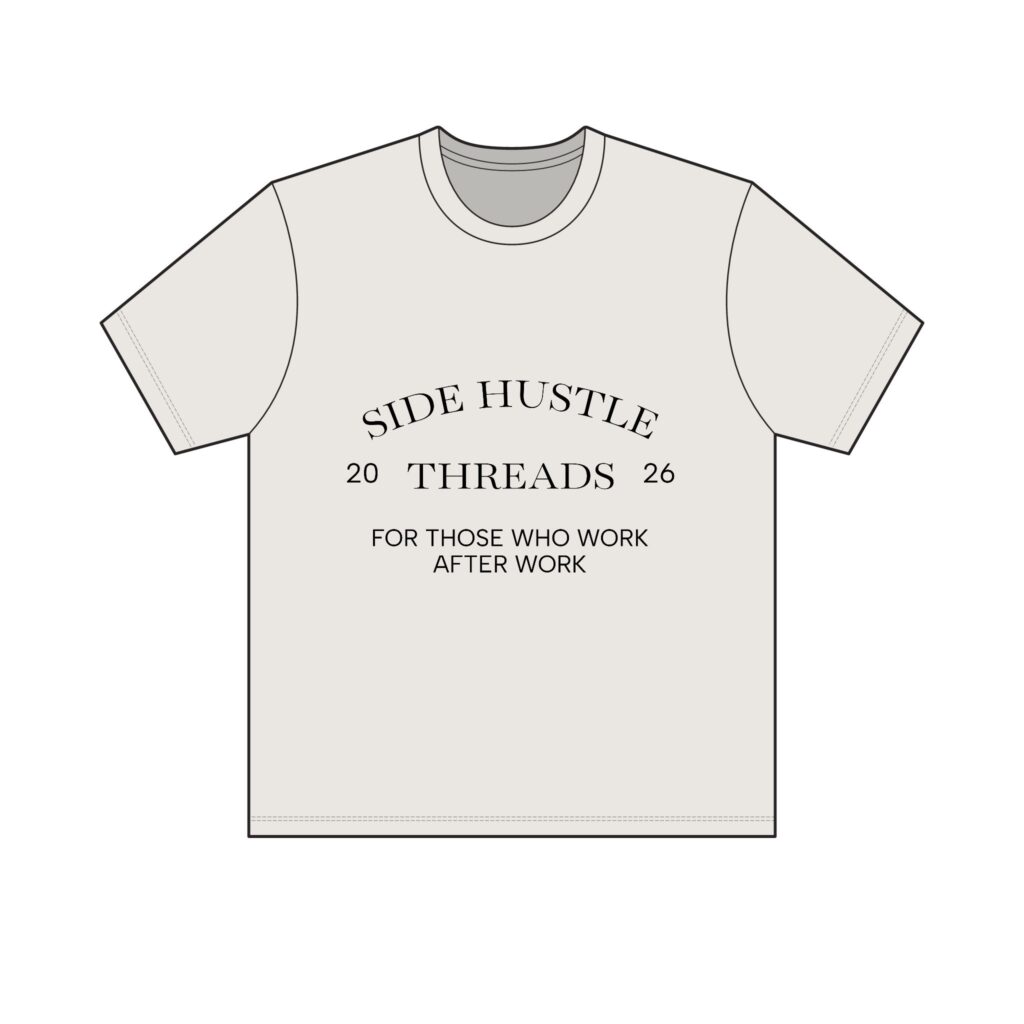 Side Hustle Threads Classic Crew Tee - Light