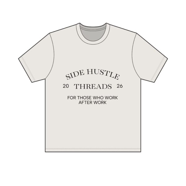 Side Hustle Threads Classic Crew Tee - Light - Image 9