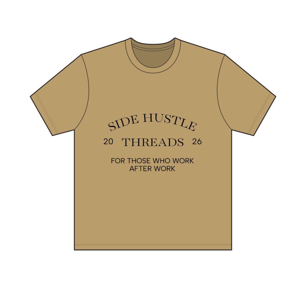 Side Hustle Threads Classic Crew Tee - Light