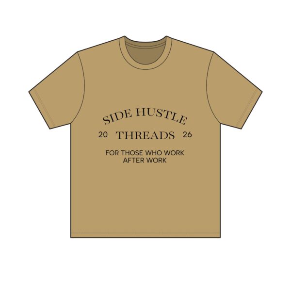 Side Hustle Threads Classic Crew Tee - Light - Image 11