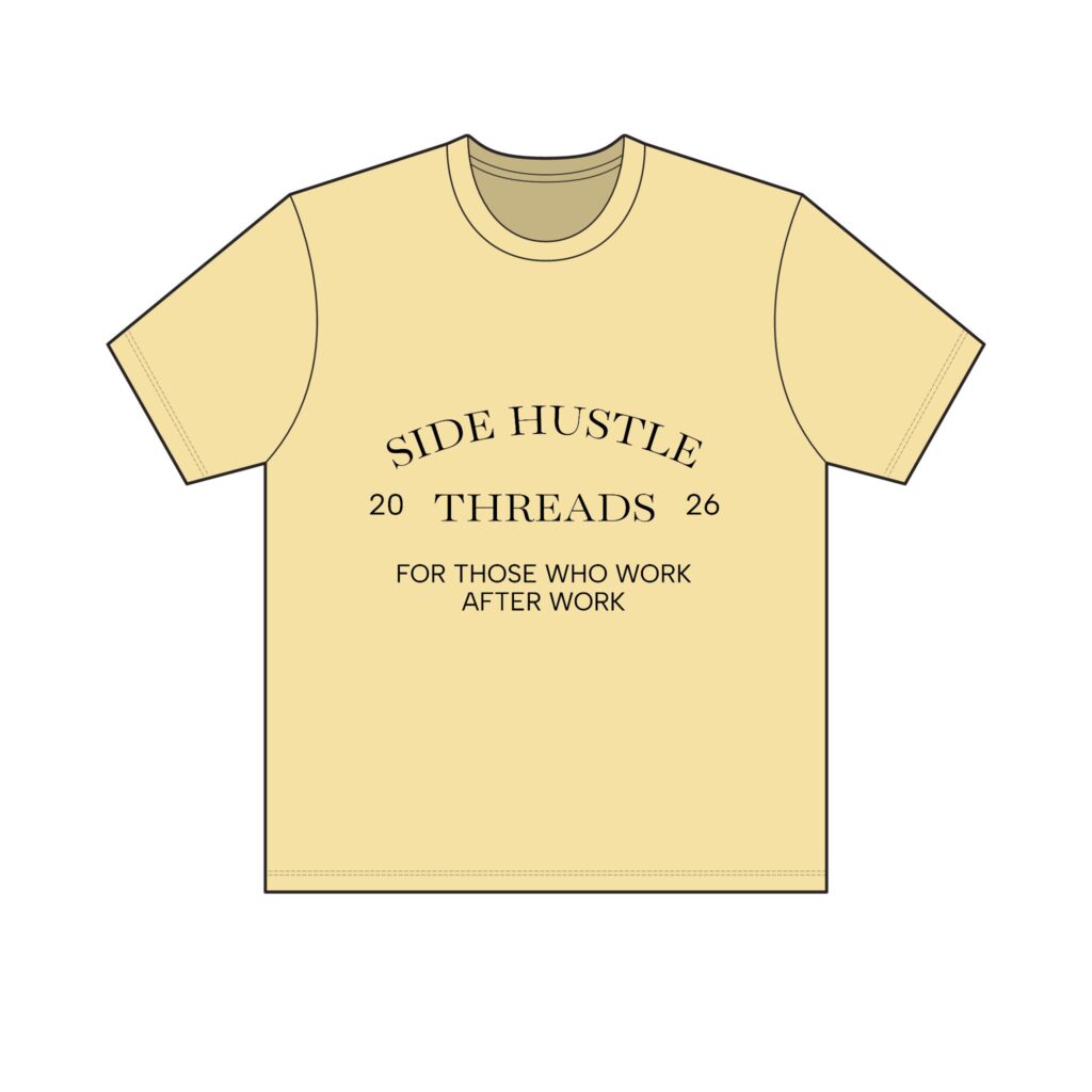 Side Hustle Threads Classic Crew Tee - Light