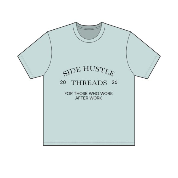 Side Hustle Threads Classic Crew Tee - Light - Image 1
