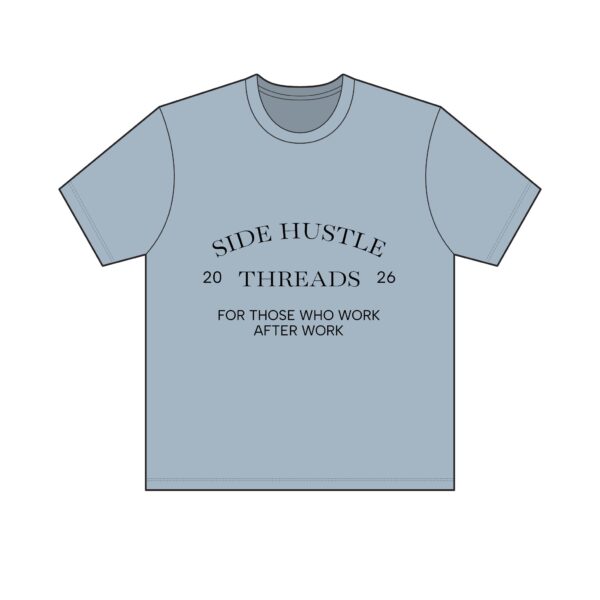 Side Hustle Threads Classic Crew Tee - Light - Image 15