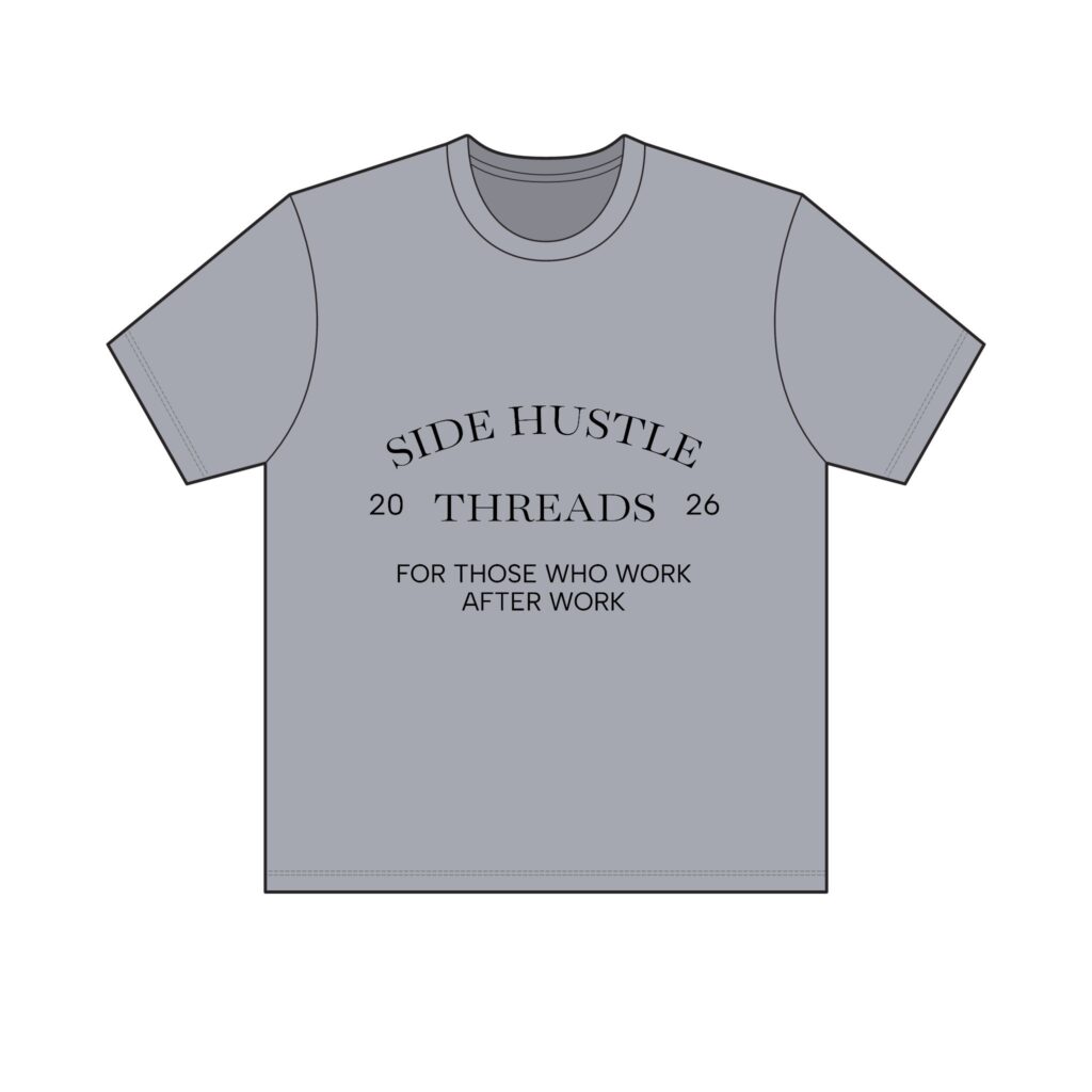 Side Hustle Threads Classic Crew Tee - Light