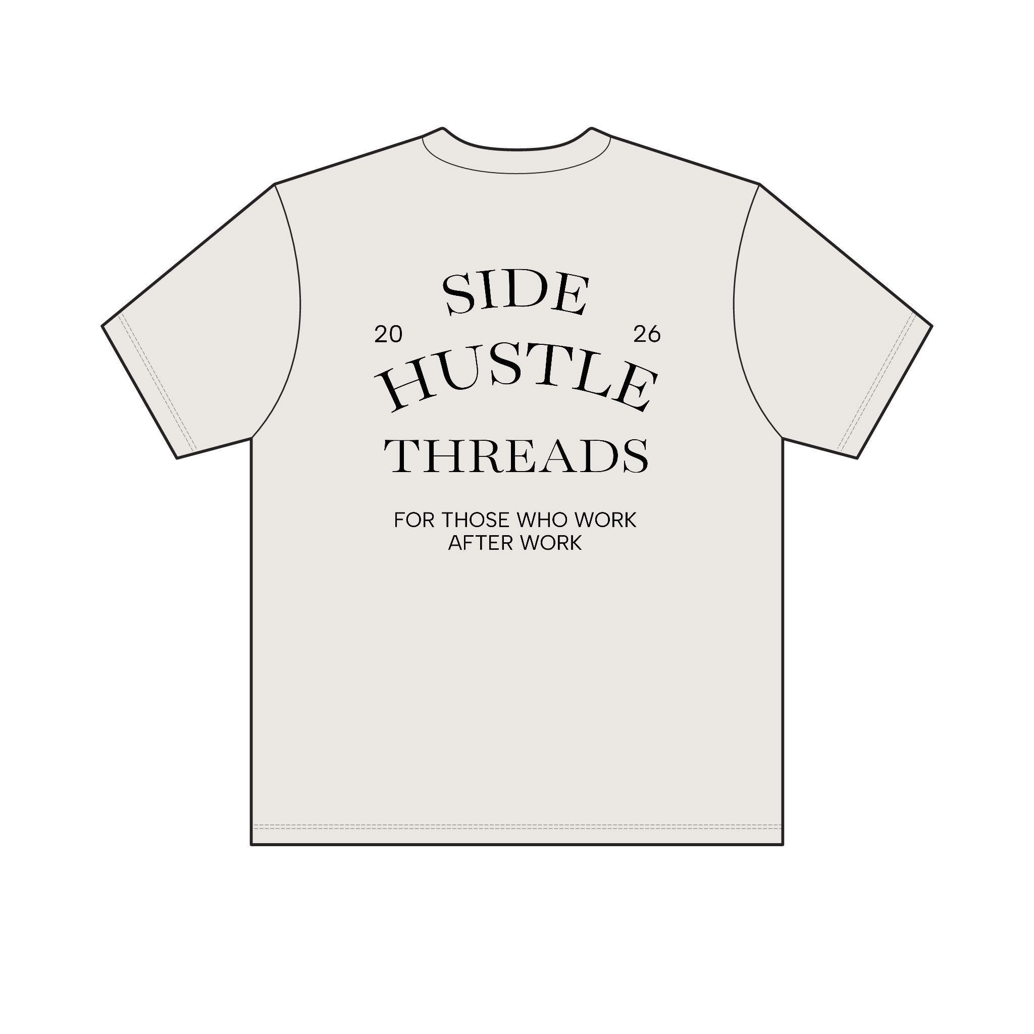 "Stop Overthinking Start Building" Tee — Light - Image 2