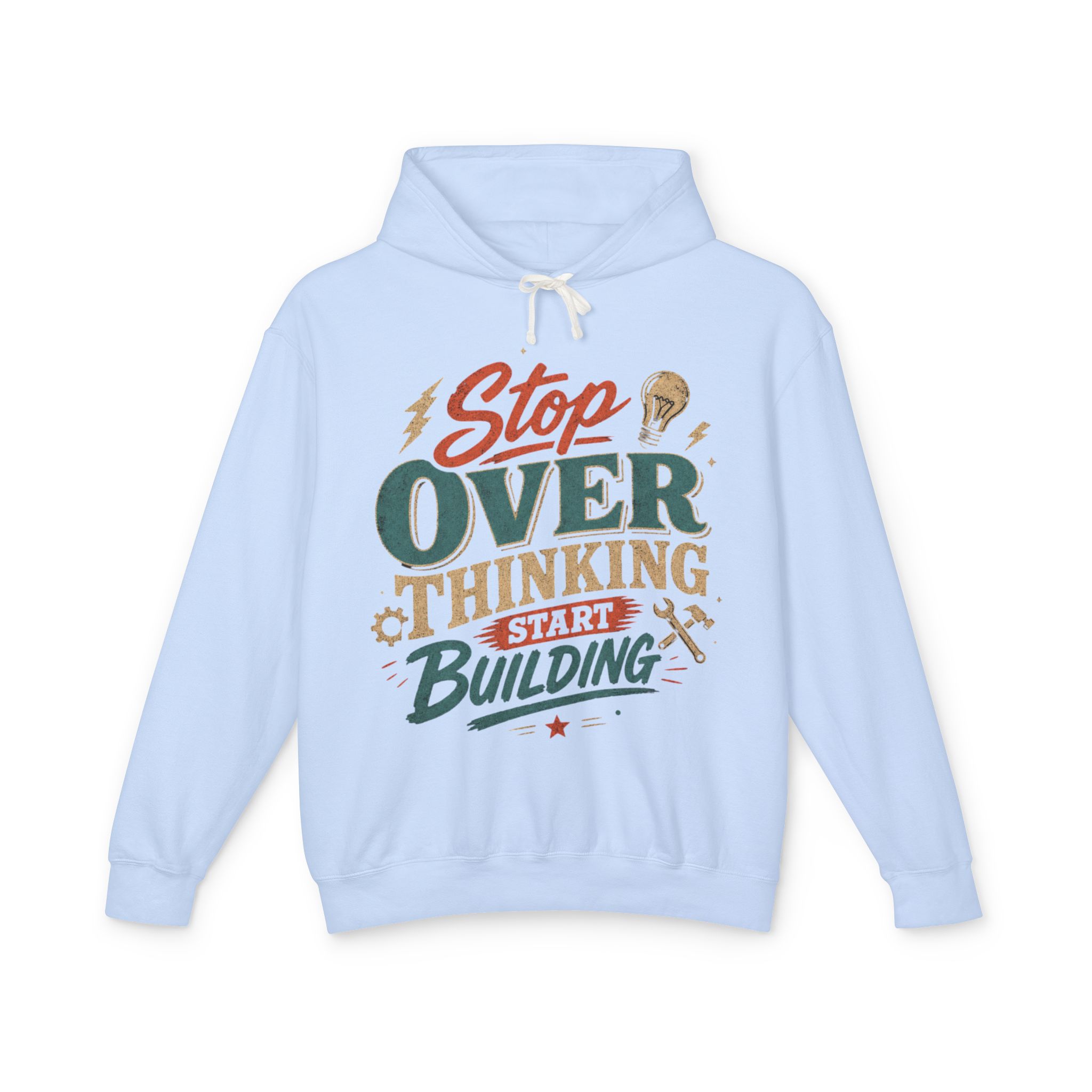 Stop Overthinking Start Building Hoodie - Image 9