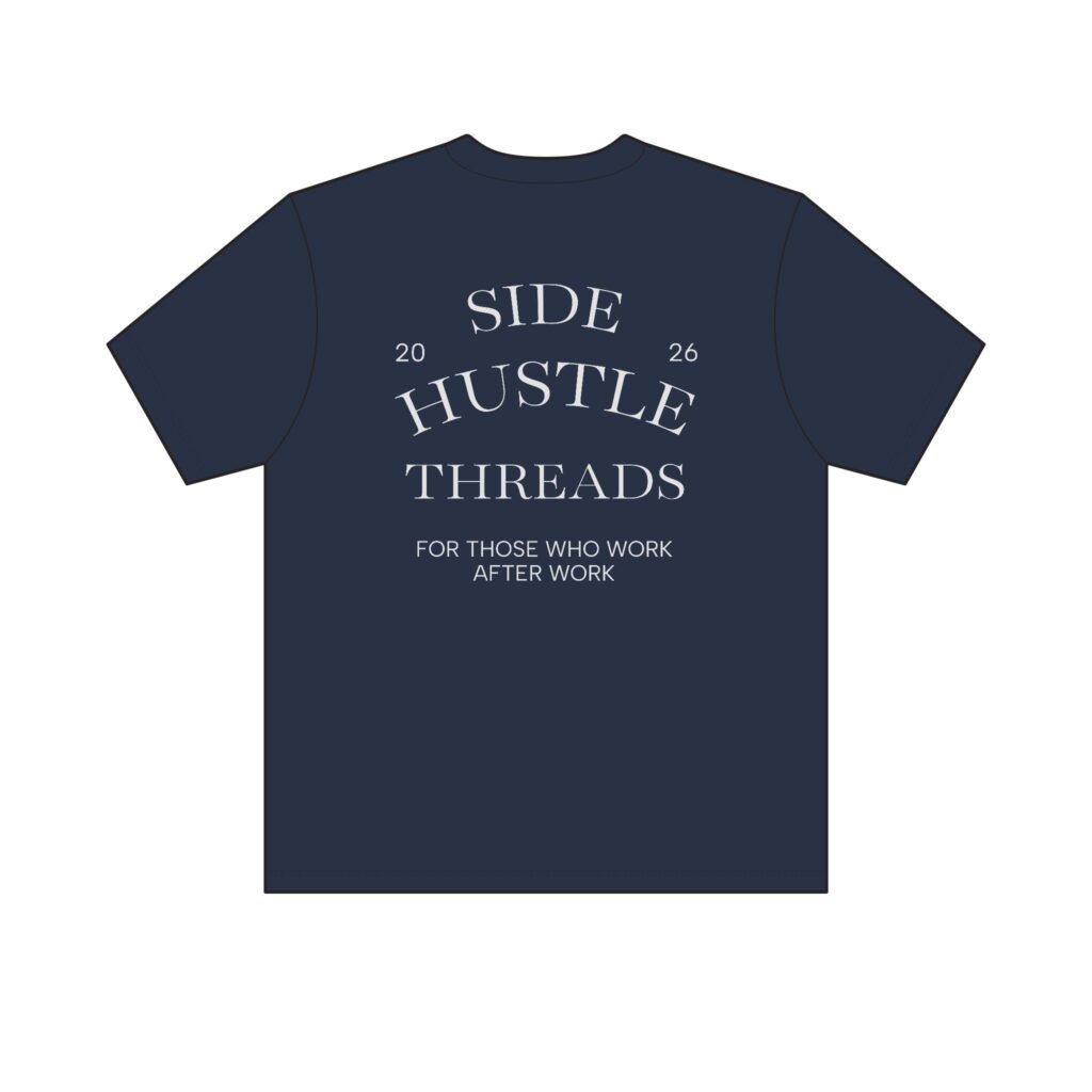 "Stop Overthinking Start Building" Tee — Dark