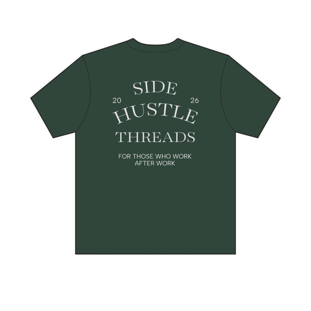 "Stop Overthinking Start Building" Tee — Dark