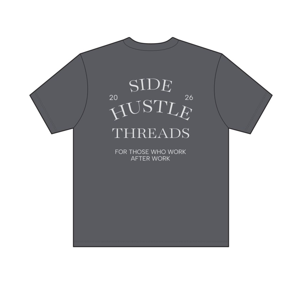 "Stop Overthinking Start Building" Tee — Dark
