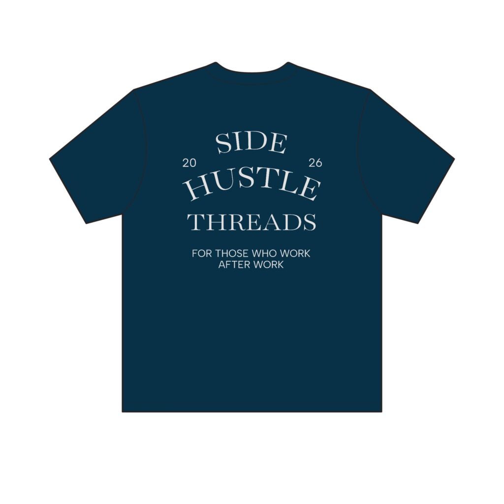 "Stop Overthinking Start Building" Tee — Dark