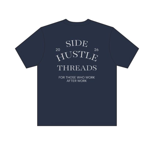 "Stop Overthinking Start Building" Tee — Dark - Image 2