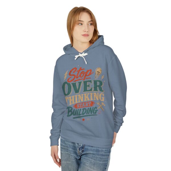 Stop Overthinking Start Building Hoodie - Image 31